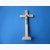 Krzyż stojący drewniany jasny brąz 22 cm 